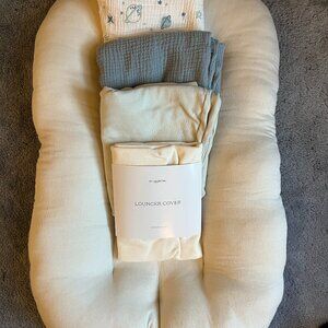 Snuggle Me Organic Infant Lounger with Four Covers